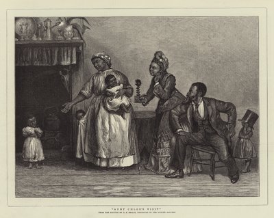 La visite de tante Chloe - Alfred Edward Emslie